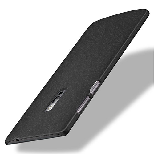 Hard Rigid Plastic Quicksand Cover for OnePlus 2 Black