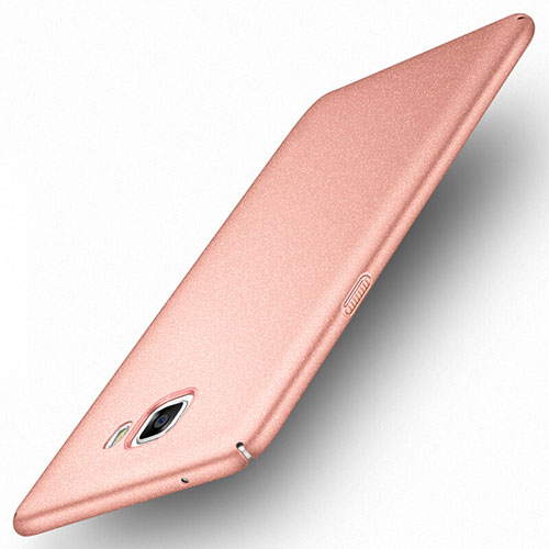 Hard Rigid Plastic Quicksand Cover for Samsung Galaxy C9 Pro C9000 Rose Gold