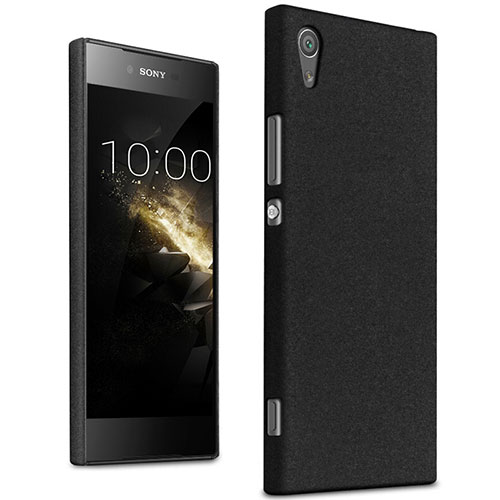 Hard Rigid Plastic Quicksand Cover for Sony Xperia XA1 Black