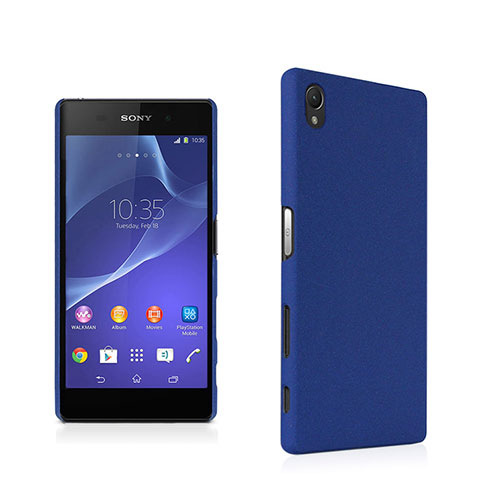 Hard Rigid Plastic Quicksand Cover for Sony Xperia Z5 Blue