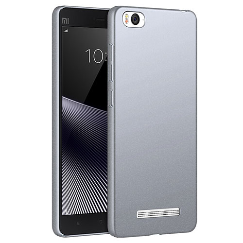 Hard Rigid Plastic Quicksand Cover for Xiaomi Mi 4C Gray