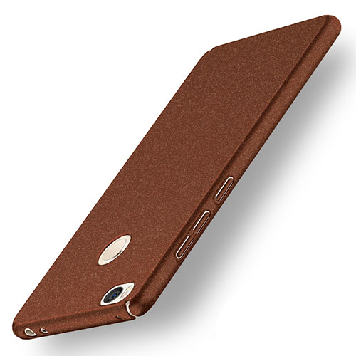 Hard Rigid Plastic Quicksand Cover for Xiaomi Mi 4S Brown