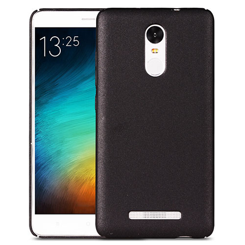 Hard Rigid Plastic Quicksand Cover for Xiaomi Redmi Note 3 MediaTek Black