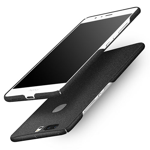 Hard Rigid Plastic Quicksand Cover Q01 for Huawei Honor V8 Black