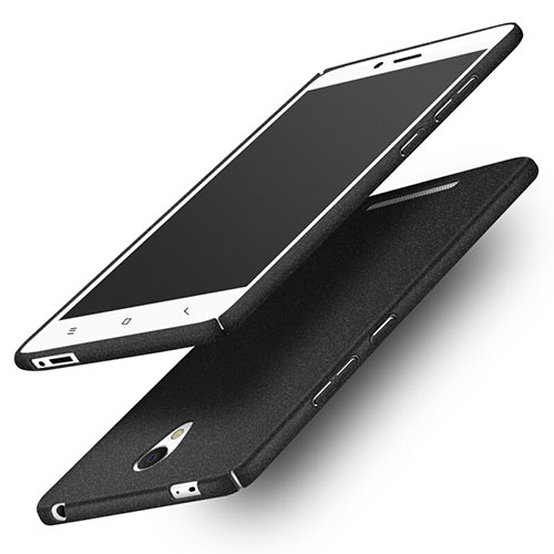 Hard Rigid Plastic Quicksand Cover Q01 for Xiaomi Redmi Note 2 Black