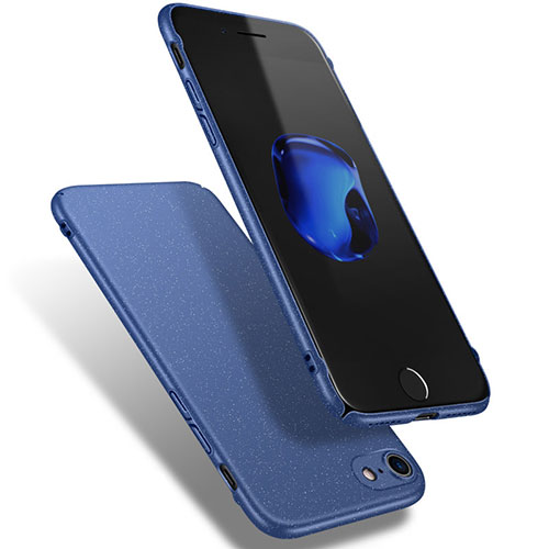 Hard Rigid Plastic Quicksand Cover Q02 for Apple iPhone SE (2020) Blue