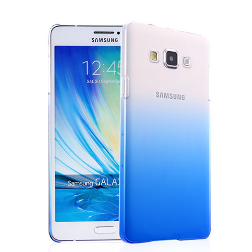 Hard Rigid Transparent Gradient Cover for Samsung Galaxy A7 SM-A700 Blue