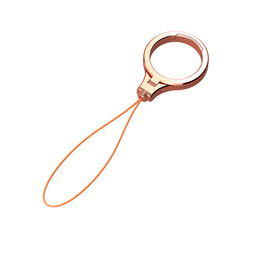 Lanyard Cell Phone Finger Ring Strap Universal R05 Rose Gold