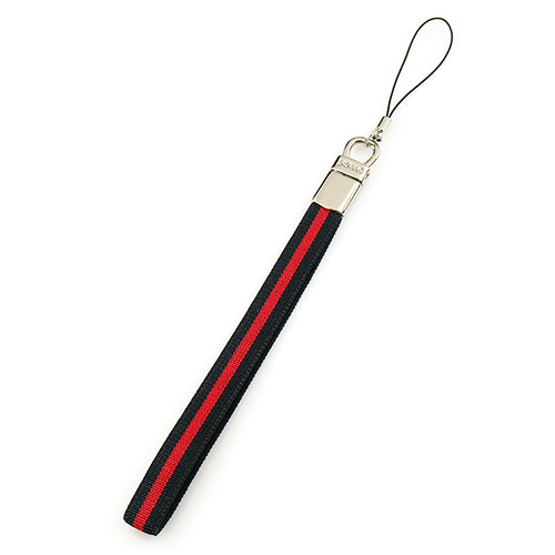 Lanyard Cell Phone Strap Universal W07 Red and Black