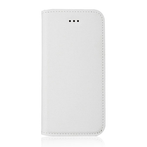 Leather Case Flip Cover for Apple iPhone 5C White