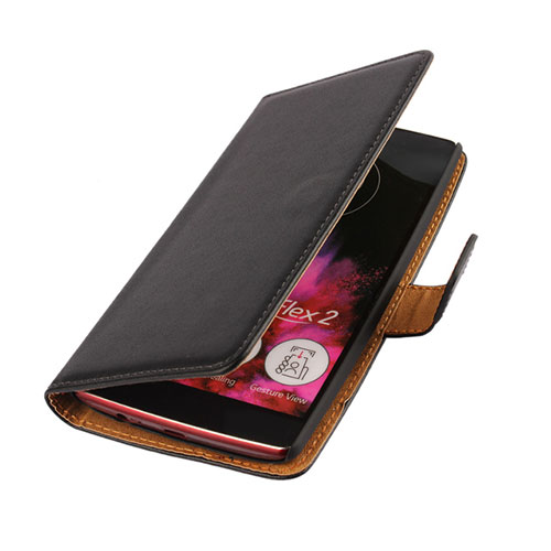 Leather Case Flip Cover for LG G Flex 2 Black