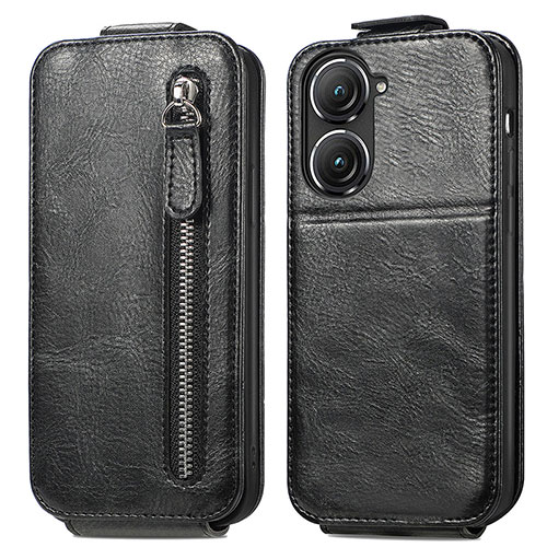 Leather Case Flip Cover Vertical for Asus Zenfone 9 Black