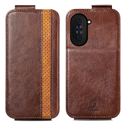 Leather Case Flip Cover Vertical for Huawei Nova 10 Pro Brown