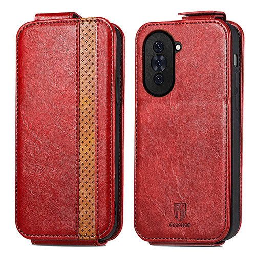 Leather Case Flip Cover Vertical for Huawei Nova 10 Red