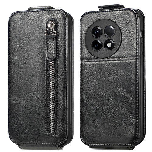 Leather Case Flip Cover Vertical for OnePlus Ace 2 Pro 5G Black