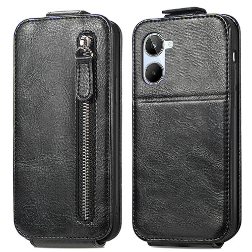 Leather Case Flip Cover Vertical for Realme 10 Pro 5G Black