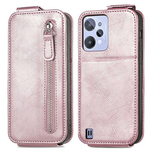 Leather Case Flip Cover Vertical for Realme C31 Rose Gold