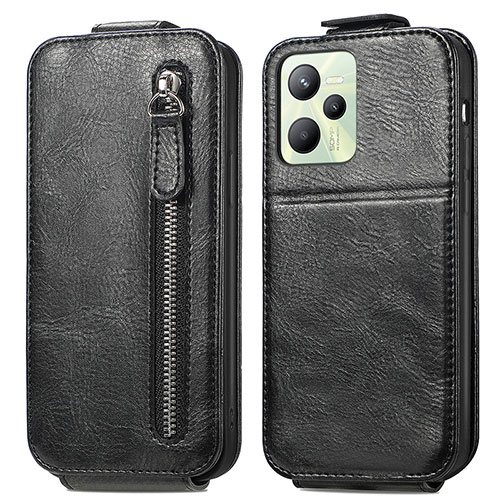 Leather Case Flip Cover Vertical for Realme Narzo 50A Prime Black