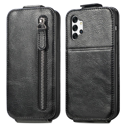 Leather Case Flip Cover Vertical for Samsung Galaxy A32 4G Black