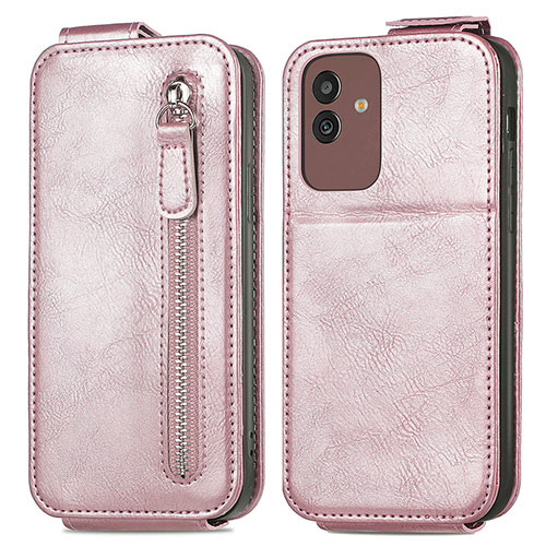 Leather Case Flip Cover Vertical for Samsung Galaxy M13 5G Rose Gold