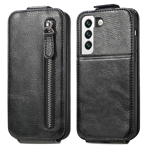 Leather Case Flip Cover Vertical for Samsung Galaxy S23 Plus 5G Black