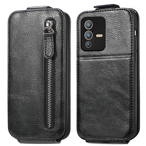 Leather Case Flip Cover Vertical for Vivo V23 5G Black