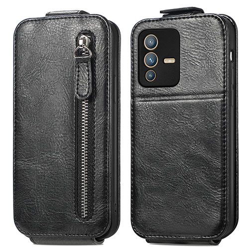 Leather Case Flip Cover Vertical for Vivo V23 Pro 5G Black