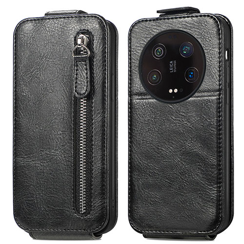 Leather Case Flip Cover Vertical for Xiaomi Mi 13 Ultra 5G Black