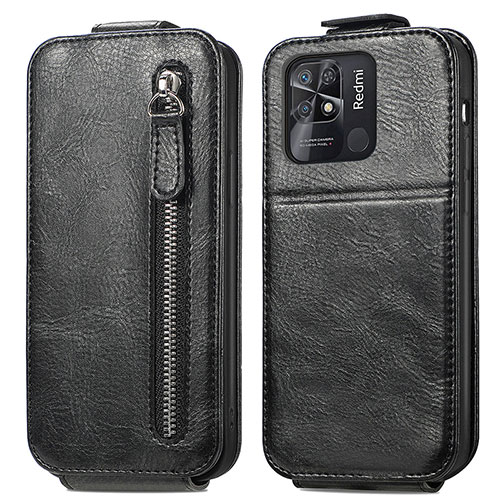 Leather Case Flip Cover Vertical for Xiaomi Redmi 10C 4G Black