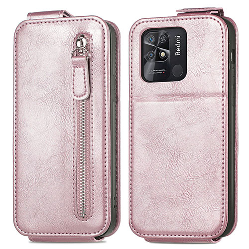 Leather Case Flip Cover Vertical for Xiaomi Redmi 10C 4G Rose Gold