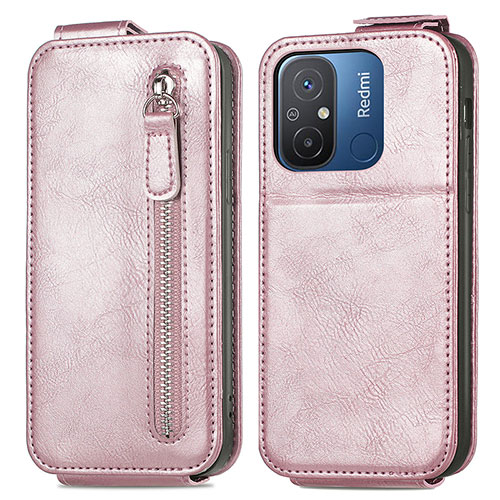 Leather Case Flip Cover Vertical for Xiaomi Redmi 11A 4G Rose Gold