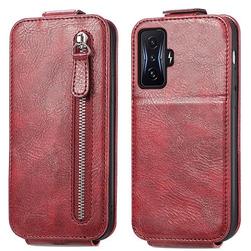 Leather Case Flip Cover Vertical for Xiaomi Redmi K50 Gaming 5G Red