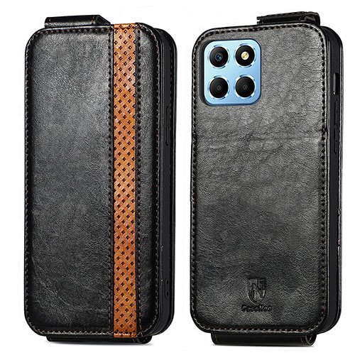 Leather Case Flip Cover Vertical S01D for Huawei Honor 70 Lite 5G Black