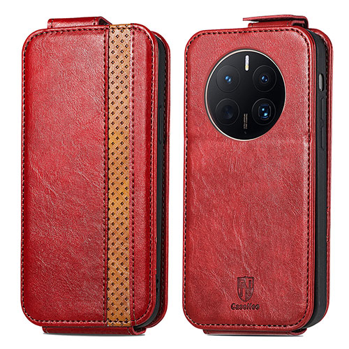 Leather Case Flip Cover Vertical S01D for Huawei Mate 50 Pro Red