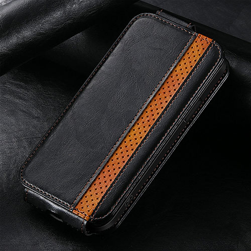 Leather Case Flip Cover Vertical S02D for Huawei Enjoy 50 Pro Black