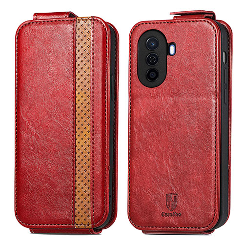 Leather Case Flip Cover Vertical S02D for Huawei Enjoy 50 Red