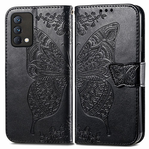 Leather Case Stands Butterfly Flip Cover Holder for Realme GT Master 5G Black