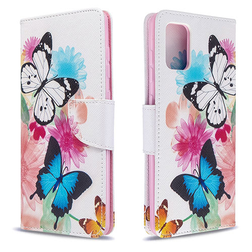 Leather Case Stands Fashionable Pattern Flip Cover Holder B01F for Samsung Galaxy A71 4G A715 Colorful