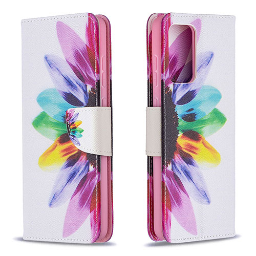 Leather Case Stands Fashionable Pattern Flip Cover Holder B01F for Samsung Galaxy A72 5G Mixed