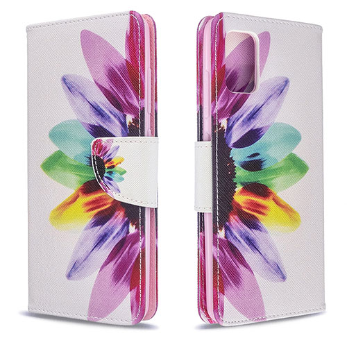 Leather Case Stands Fashionable Pattern Flip Cover Holder B01F for Samsung Galaxy M40S Mixed