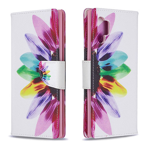 Leather Case Stands Fashionable Pattern Flip Cover Holder B01F for Samsung Galaxy Note 10 Plus 5G Mixed