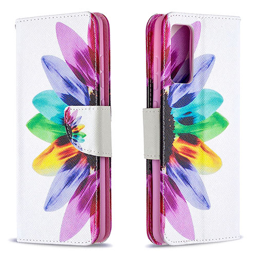 Leather Case Stands Fashionable Pattern Flip Cover Holder B01F for Samsung Galaxy S20 FE (2022) 5G Mixed