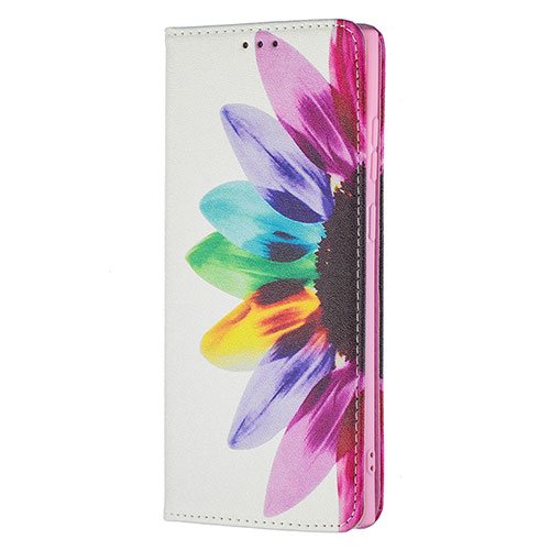 Leather Case Stands Fashionable Pattern Flip Cover Holder B01F for Samsung Galaxy S21 Ultra 5G Colorful