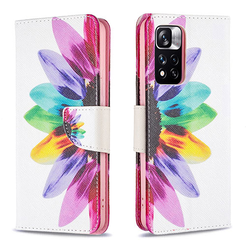 Leather Case Stands Fashionable Pattern Flip Cover Holder B01F for Xiaomi Mi 11i 5G (2022) Mixed
