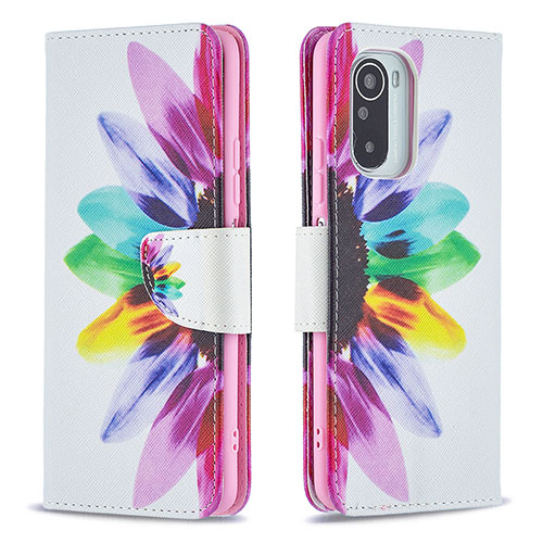 Leather Case Stands Fashionable Pattern Flip Cover Holder B01F for Xiaomi Mi 11X 5G Mixed