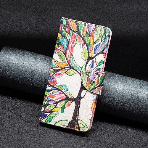 Leather Case Stands Fashionable Pattern Flip Cover Holder B01F for Xiaomi Redmi Note 12 Pro+ Plus 5G Green