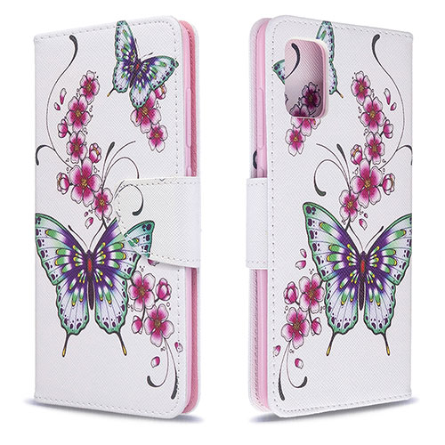 Leather Case Stands Fashionable Pattern Flip Cover Holder B03F for Samsung Galaxy A51 5G Colorful