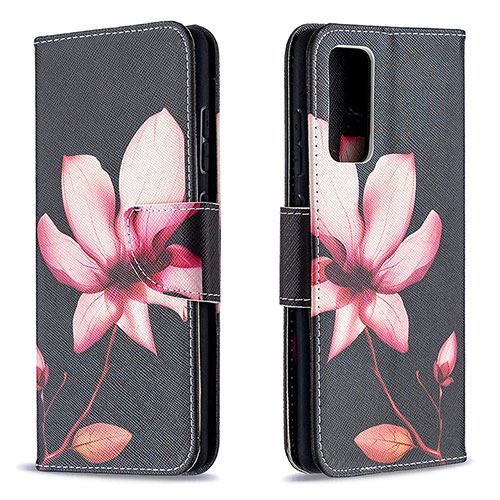 Leather Case Stands Fashionable Pattern Flip Cover Holder B03F for Samsung Galaxy S20 FE 5G Red