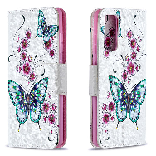 Leather Case Stands Fashionable Pattern Flip Cover Holder B03F for Samsung Galaxy S20 Lite 5G Colorful