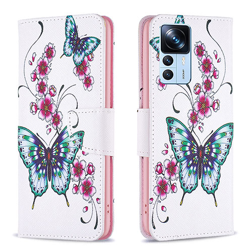 Leather Case Stands Fashionable Pattern Flip Cover Holder B03F for Xiaomi Redmi K50 Ultra 5G Colorful